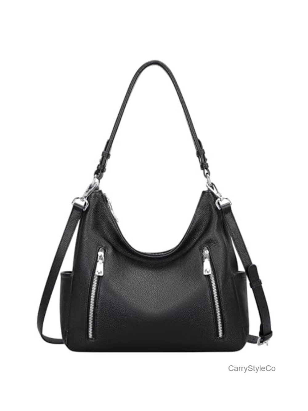 Genuine Leather Hobo Shoulder Bag Crossbody Purse for Women